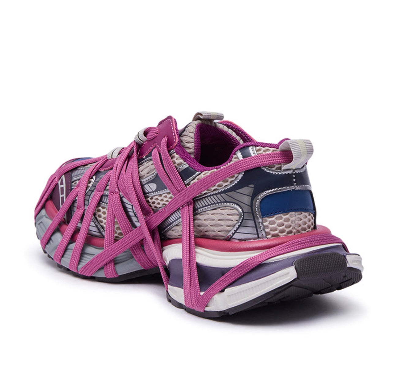 Azalea Wang Selie Purple Lace Up Sneakers - DiiorMii