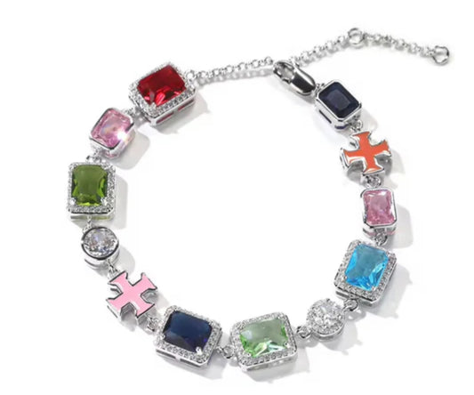 MultiColor GemStone Bracelet - DiiorMii