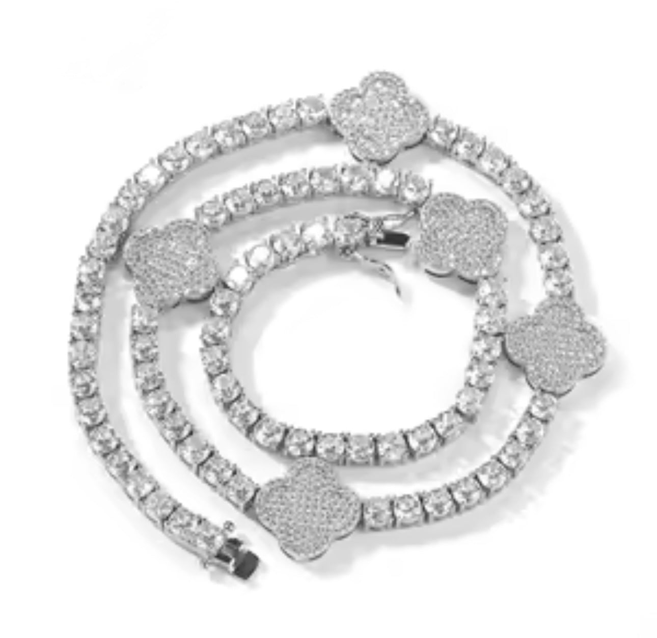 Clover Tennis Necklace - DiiorMii