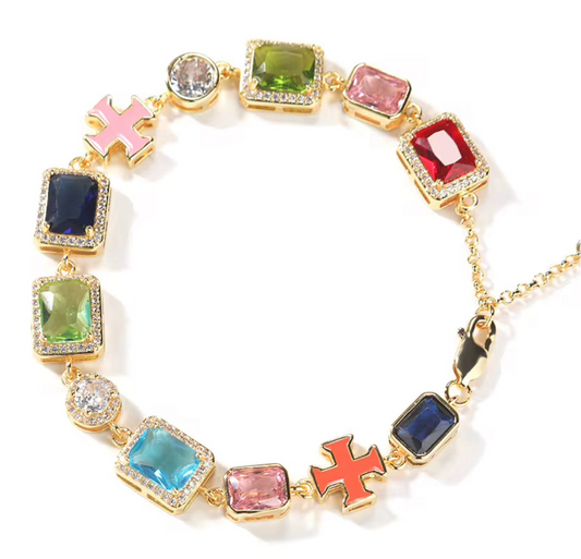 MultiColor GemStone Bracelet