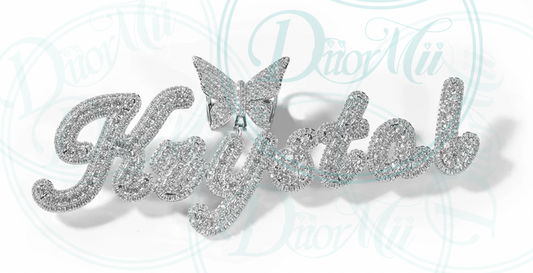 Cursive Butterfly Necklace - DiiorMii