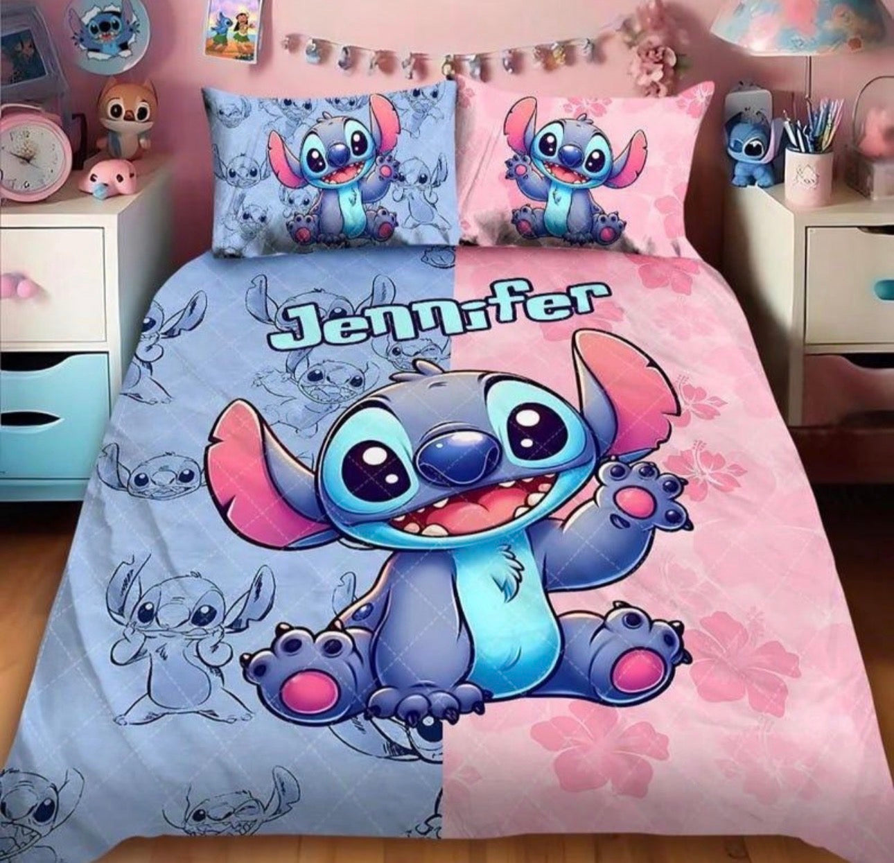 Disney Stitch Quilt Bedding - DiiorMii