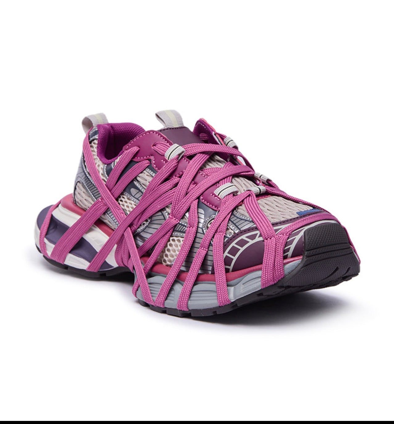 Azalea Wang Selie Purple Lace Up Sneakers - DiiorMii