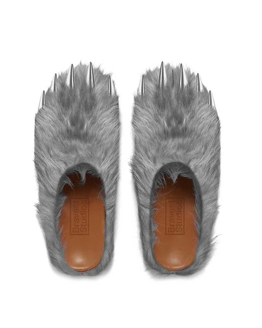 Braviest Studios Bear Claw Mules - DiiorMii