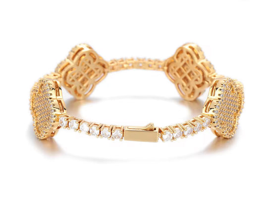 Clover Tennis Bracelet