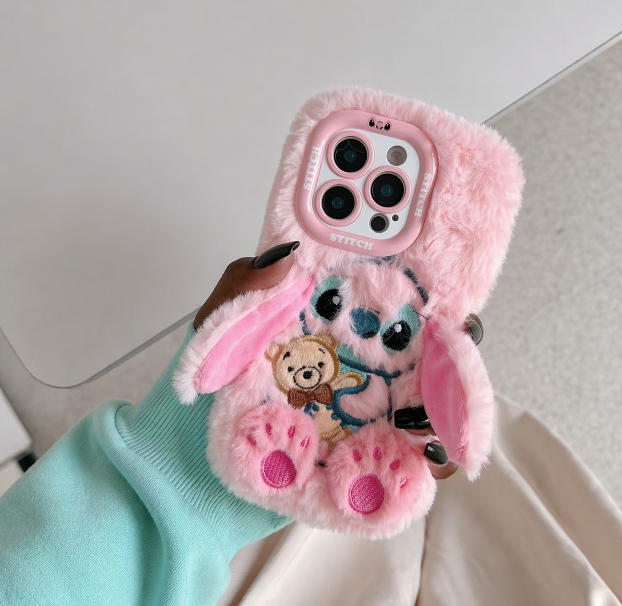 Stitch Plush Phone Case - DiiorMii