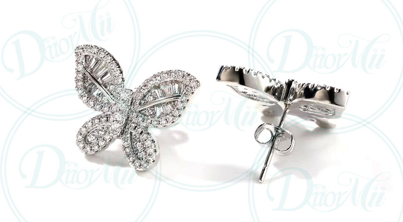 Butterfly Stud Earrings - DiiorMii