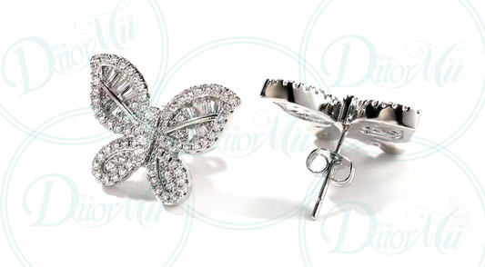 Butterfly Stud Earrings - DiiorMii